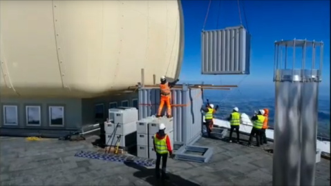 Video: Installation of the LLR experiment on the Saentis Mountain